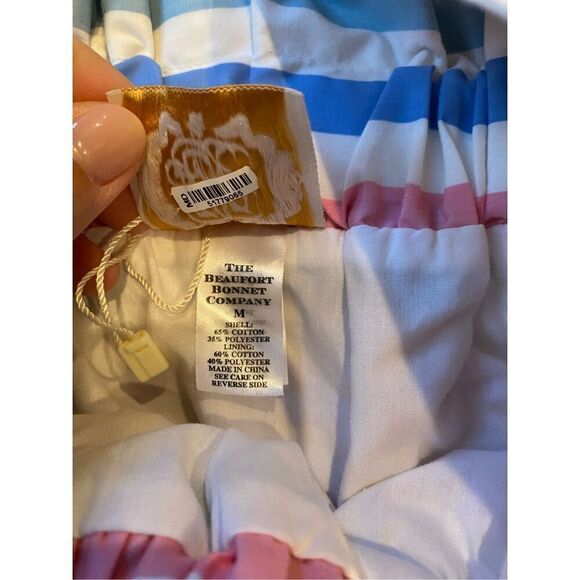 NWOT The Beaufort Bonnet Company Women's Laynes Broad Street Stripe Top - Picture 4 of 5